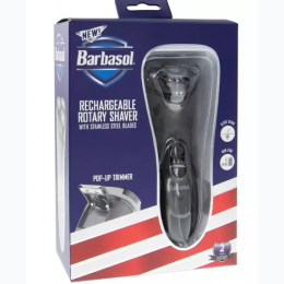 Barbasol Rechargeable Rotary Shaver with Pop-Up Trimmer