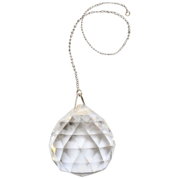 Crystal Sphere Facted Sun Catcher w/ Chain