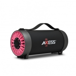 Axess Bluetooth Media Speaker with Equalizer in Pink