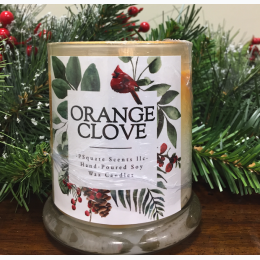 Holiday Hand Poured Soy Jar Candle - Orange Clove