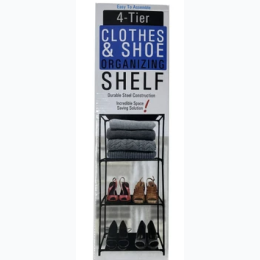 4-Tier Clothes and Shoes Organizing Shelf