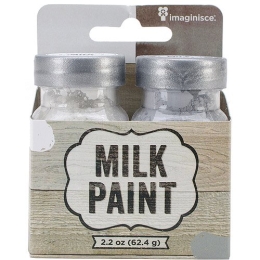 Milk Paint 2-Pack in White & Grey - 2.2 oz