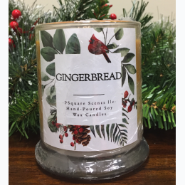 Holiday Hand Poured Soy Jar Candle - Gingerbread