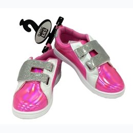 Hot, Shiny Bright Pink Kid's Sneakers