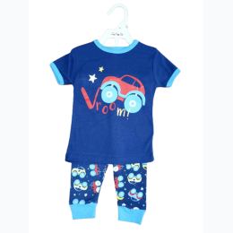 Infant Boy Vroom! Pajamas Set - 2 Color Options