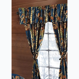 Virah Bella® Officially Licensed 5 Piece Curtain Set - The Woods - Navy