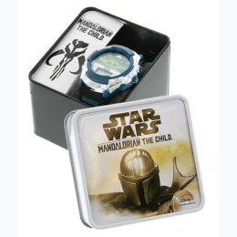 Kid's LCD Date & Time Watch in Tin Case - Star Wars Baby Yoda