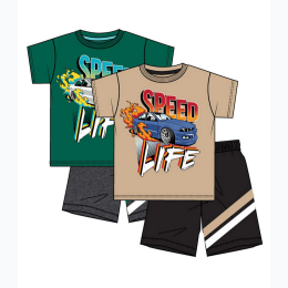 Toddler Boy S1OPE Speed Life Jersey Screen Top & Athletic Shorts Set