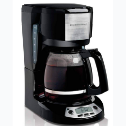 Hamilton Beach Programmable 12-Cup Coffee Maker in Black