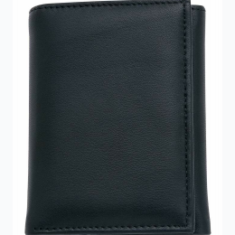 Embassy™ Men's Solid Genuine Leather Tri-Fold Wallet