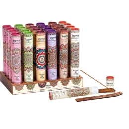 Karmascents Tube 40ct Incense Sticks w/ Burner Gift Set