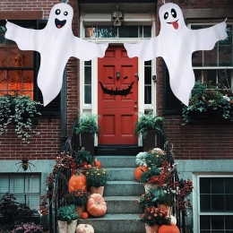 2 Pack Halloween Ghost Decorations - 46.45″ Hanging Ghosts