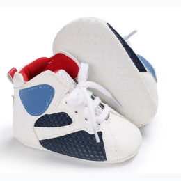 Baby Boy Lace Up High Top First Step Shoes