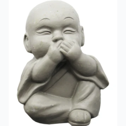 3.5" Decorative Happy Buddha Speak No Evil Statue