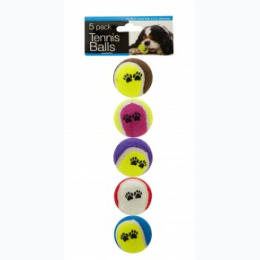 Medium Size Dog Tennis Balls 5 Pack
