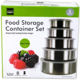 Nesting Metal Food Storage Container Set
