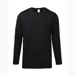 Men's Long Sleeve Crew Neck Cotton T-Shirt - 2 Color Options