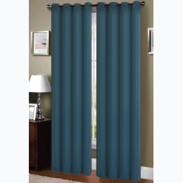 Blackout Cloth Grommet Top Window Curtain Panel - Navy - 1 Panel