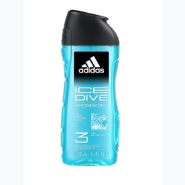 Adidas Ice Dive - 3 Body, Hair & Face Shower Gel for Men - 8.4 oz