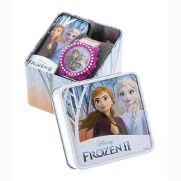 LCD Date & Time Watch in Tin Case - Frozen 2 w/ Leaf Band