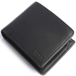 Men's Hugo Boss Embossed Logo Wallet - Black