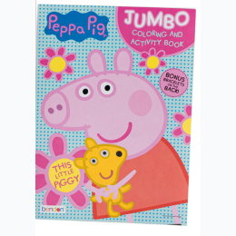 80pg Peppa Pig Coloring Book - Styles Vary