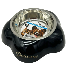 8.5" Pet Feeder with Removeable Steel Bowl - Delicious