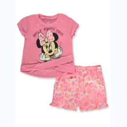 Infant Girl Minnie Mouse Wild About You Shorts Set
