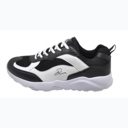 Junior Boy's Lace Up Athletic in Black & White