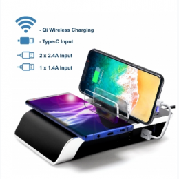 Trexonic Wireless Charger with Fast Charging Station Dock and Wireless Charging Station