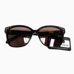Women’s Foster Grant Annalise Purple Rhinestone Accent Polarized Sunglasses