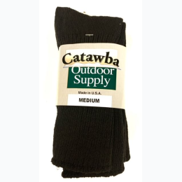 Men's Catawba Crew Socks Black 3 Pack