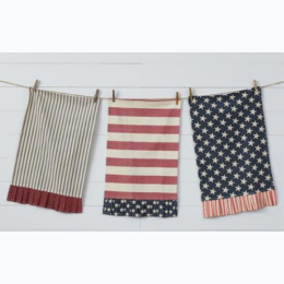Tea Towels 3 Piece Set - American Flag