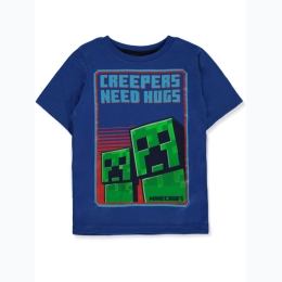 Boys Creepers Need Hugs Minecraft T-Shirt - SIZE 4