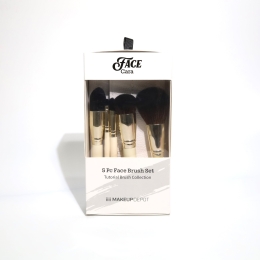 Face Cara Ivory 5pc Face Brush Set - Tutorial Collection w/ Pouch