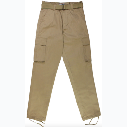 Big & Tall Belted Cargo Pants in Khaki