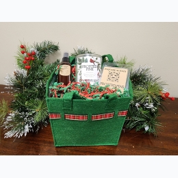 Artisan Home Frosted Pine Scented Gift Set in a Holiday Green Tote