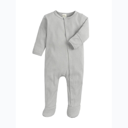 Infant Unisex Basic Solid Color Footed Sleeper - Multiple Colors