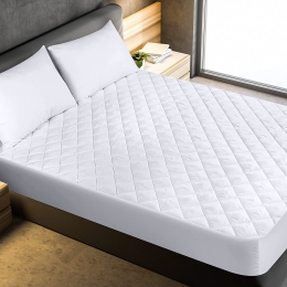 Elastic Fitted Quilted Mattress Pad Cover by Utopia Bedding - Twin XL