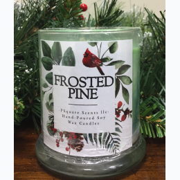 Holiday Hand Poured Soy Jar Candle  - Frosted Pine