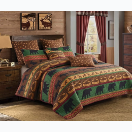 Virah Bella® Collection Lodge Preserve Quilt Set - Twin