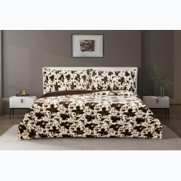 Regal Comfort® Faux Fur™ Luxury Filled Plush Bed Set - Chestnut Rodeo
