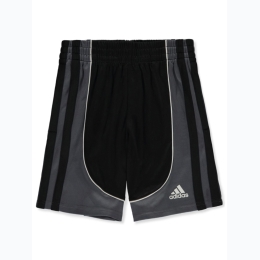 Boys ADIDAS Aeroready Triple Stripe Athletic Shorts in Black & Grey