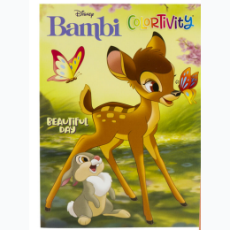 80pg Bambi Coloring Book
