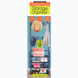 Clothes Rack with 4-Tier Shelves Storage Organizer