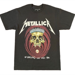 Adult Vintage Metallica In Vertigo You Will Be Front/Back Logo T-Shirt in Black - Size S