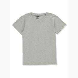 Boy's Cookie Brand Solid Crew Neck T-Shirt in Grey