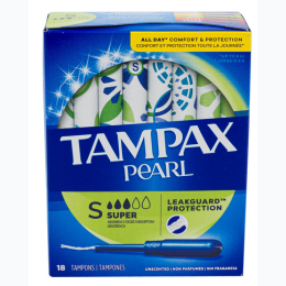 Tampax Pearl Tampons Super - Unscented 18 count