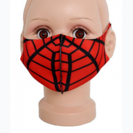 Kids Spiderweb Print Elastic Face Mask