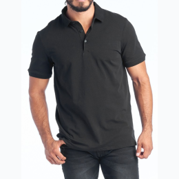Men's Solid Color Basic Polo Shirt